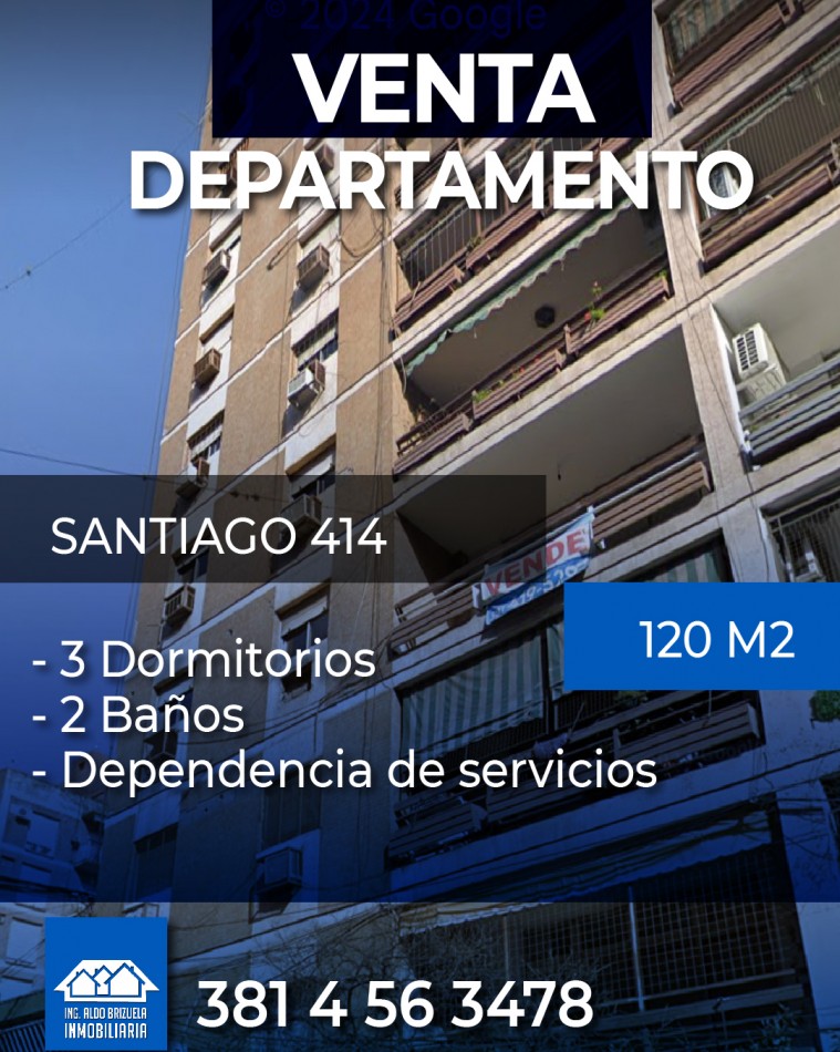 VENTA DEPARTAMENTO SANTIAGO 414