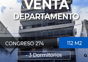 VENTA DEPARTAMENTO COGRESO 274 